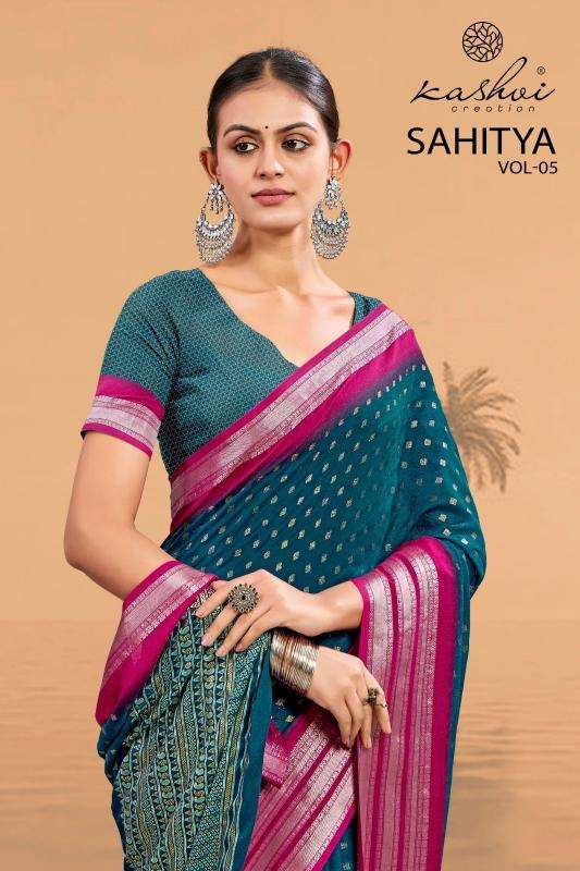 Kashvi creation sahitya vol 5 Wholesale sarees online