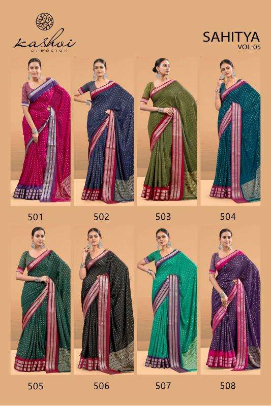 Kashvi creation sahitya vol 5 Wholesale sarees online