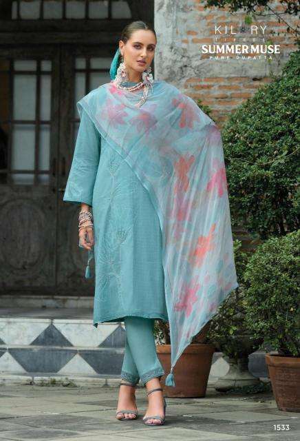Kilory summer mous Wholesale Chanderi Salwar Kameez in Hyderabad