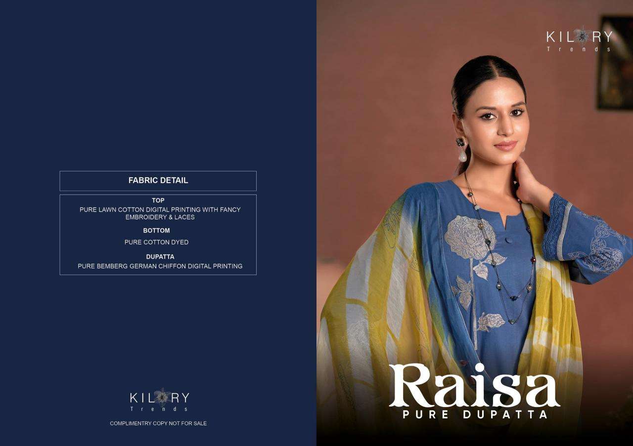 Kilory trends raisa Wholesale designer dress materials in Surat