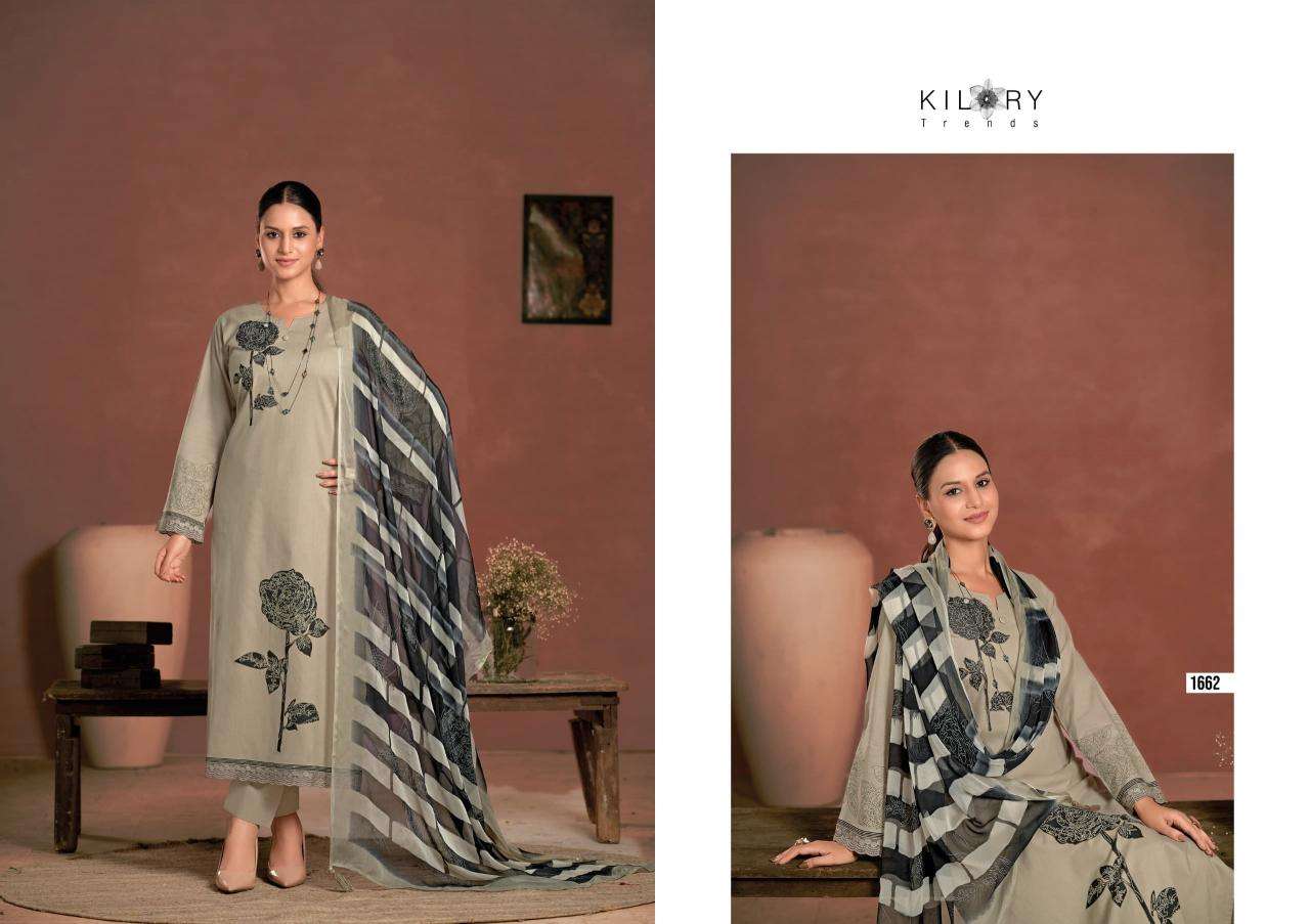 Kilory trends raisa Wholesale designer dress materials in Surat