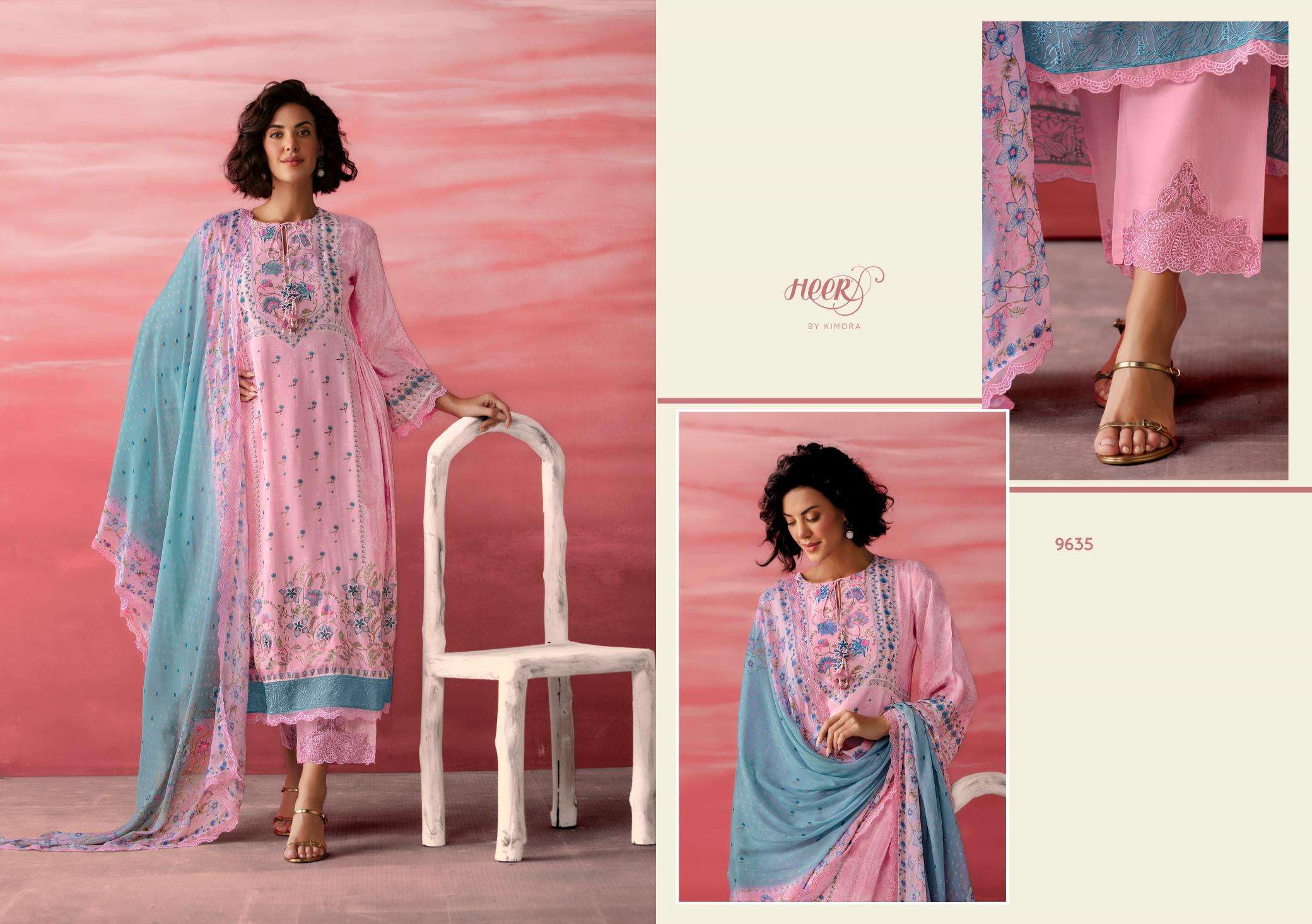 Kimora heer jimmy vol 207 Wholesale dress material suppliers in India