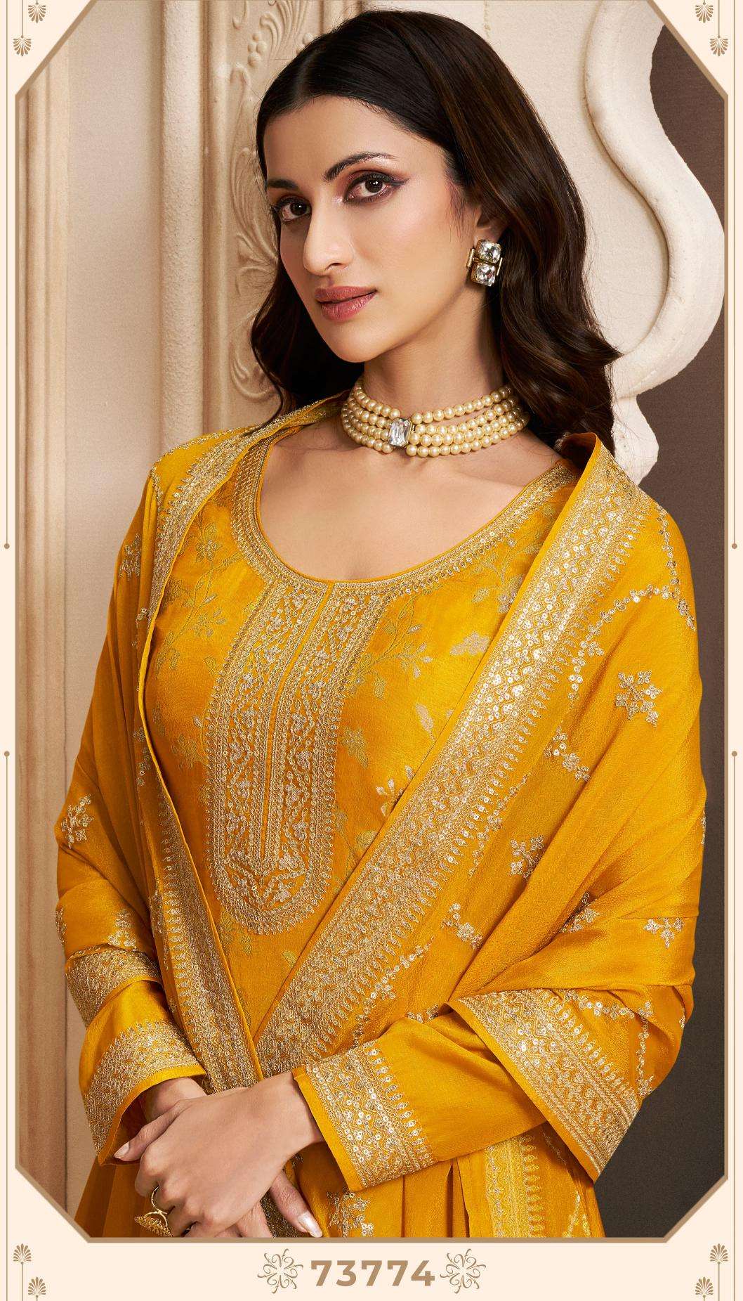Kuleesh khanak monga silk Indian wholesale salwar kameez