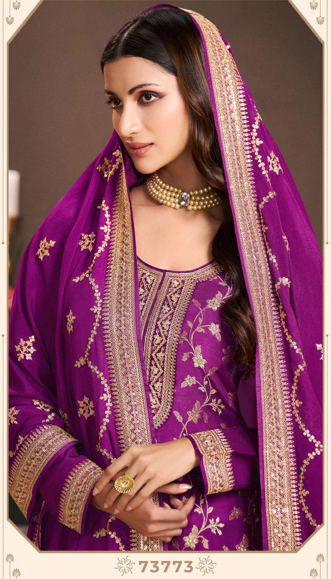 Kuleesh khanak monga silk Indian wholesale salwar kameez
