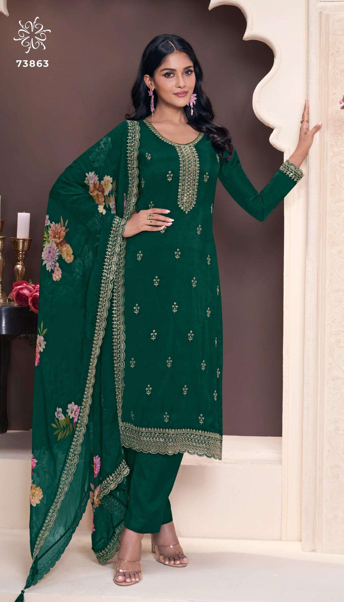 Kuleesh shivangi 2 Surat wholesale dress materials suppliers
