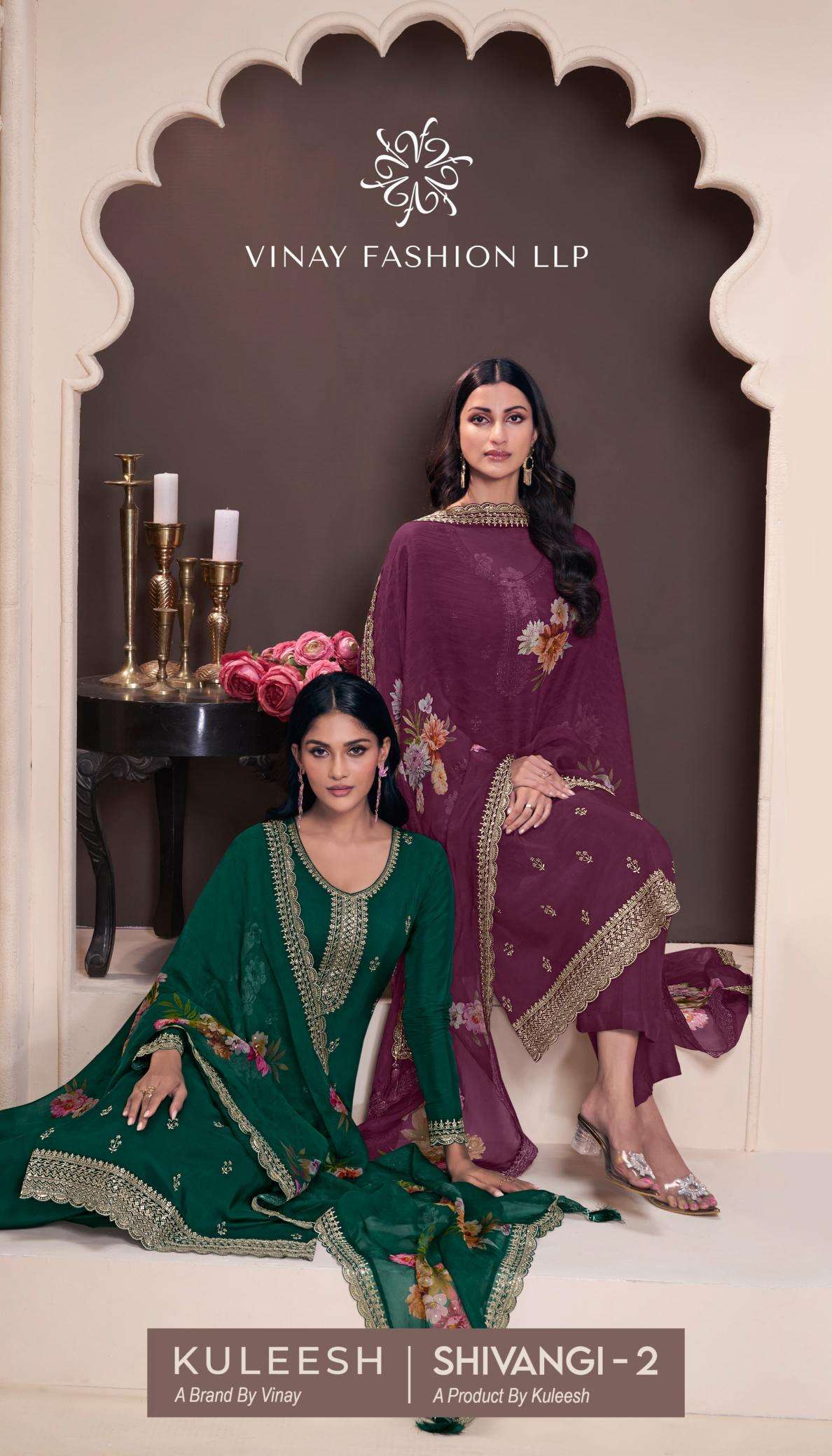 Kuleesh shivangi 2 Surat wholesale dress materials suppliers