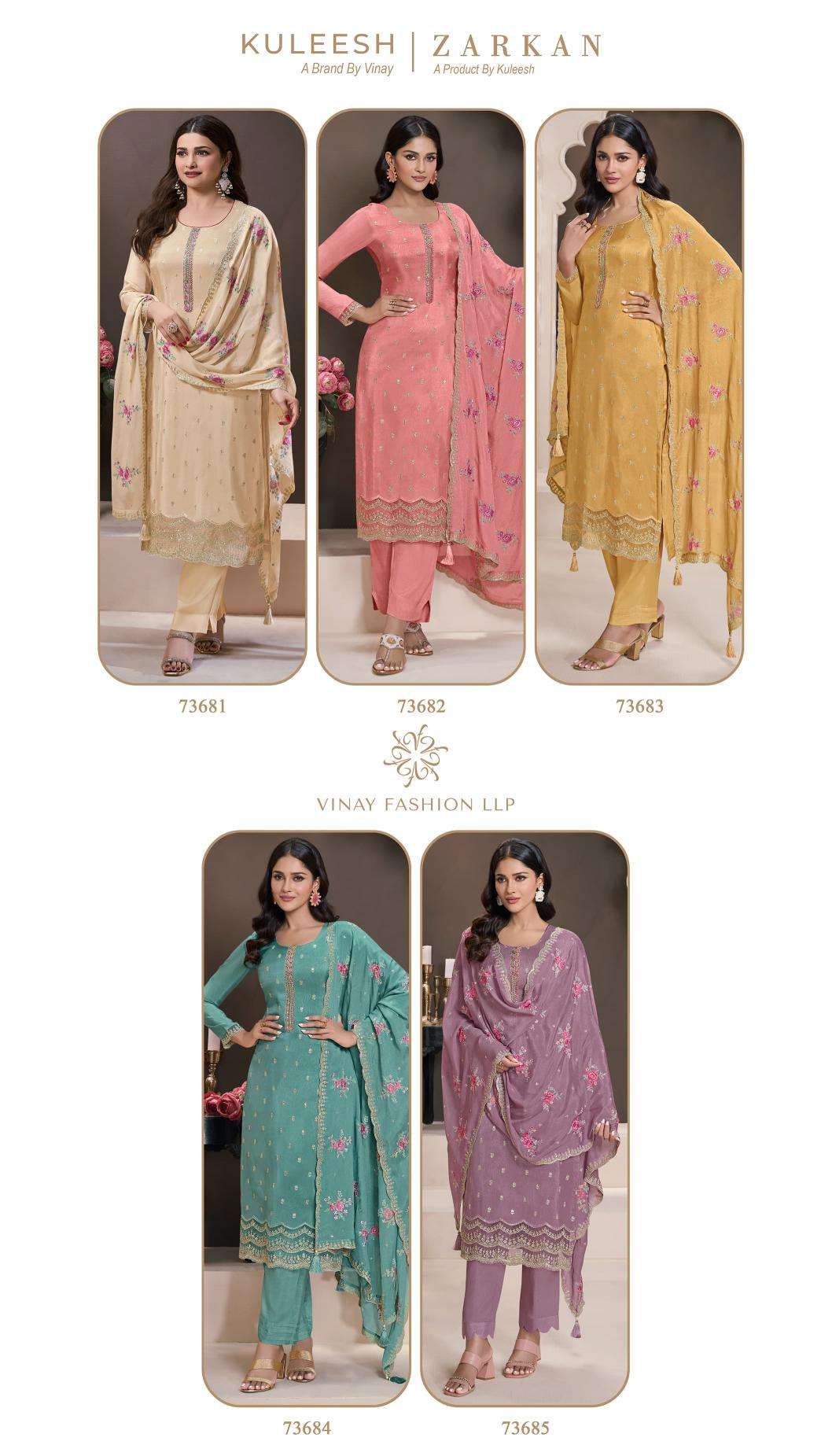 Kuleesh zarkan moonga Bulk salwar suits manufacturer