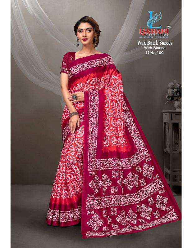 Lakhani wax batik vol-01 Saree wholesalers in Ahmedabad