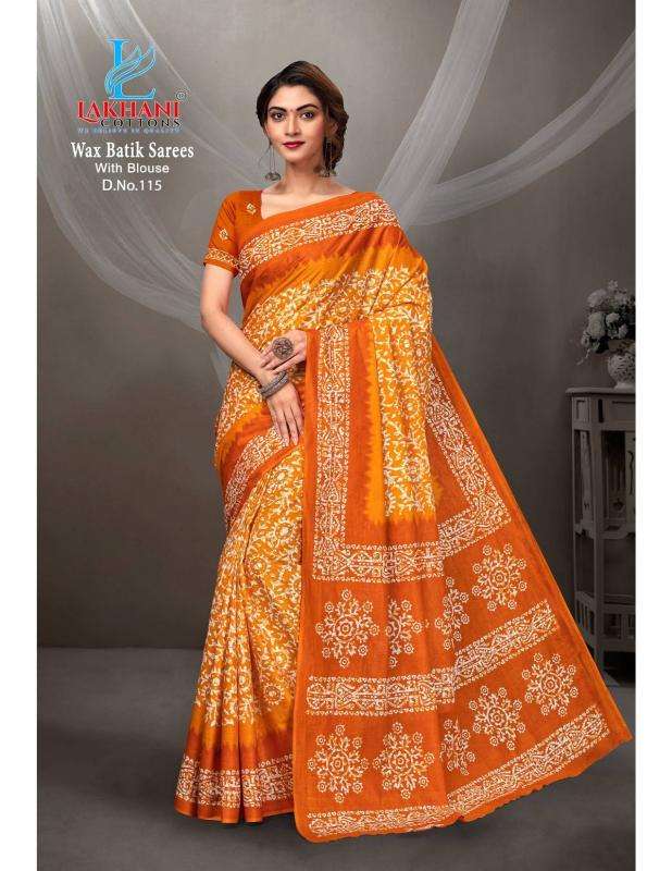 Lakhani wax batik vol-01 Saree wholesalers in Ahmedabad