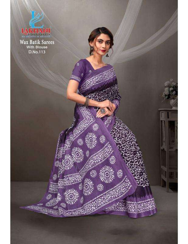 Lakhani wax batik vol-01 Saree wholesalers in Ahmedabad