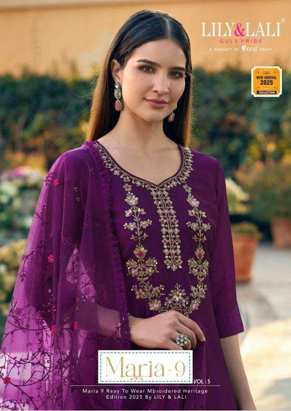Lily & lali maria vol 9 cloth prem manufacturer kurtis market in surat all video