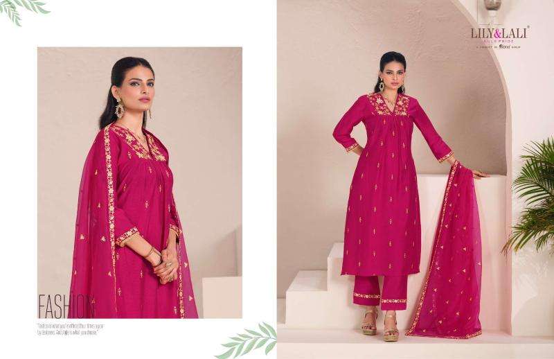 Lily & lali zari branded kurti manufacturers in surat