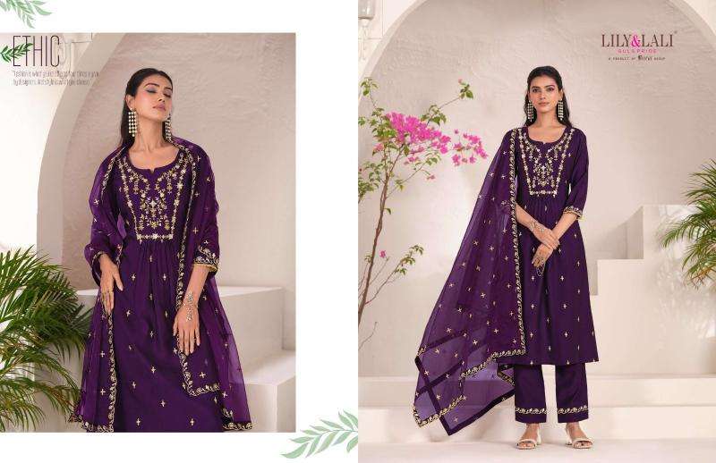 Lily & lali zari branded kurti manufacturers in surat