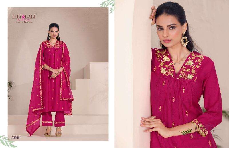 Lily & lali zari branded kurti manufacturers in surat