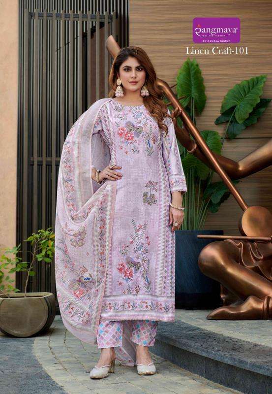 Linen craft digital print urban hill ladies kurti manufacturer in surat