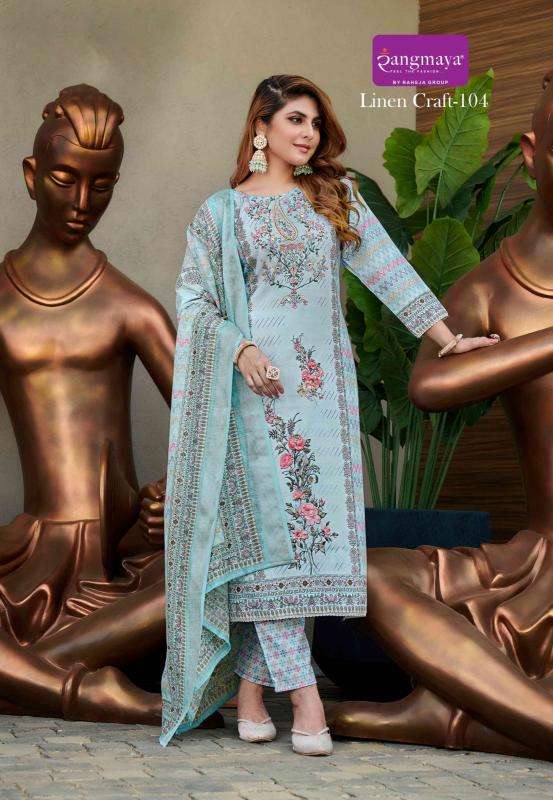 Linen craft digital print urban hill ladies kurti manufacturer in surat