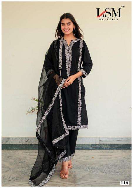 LSM black & white vol-01 Dress materials wholesale price in kolkata