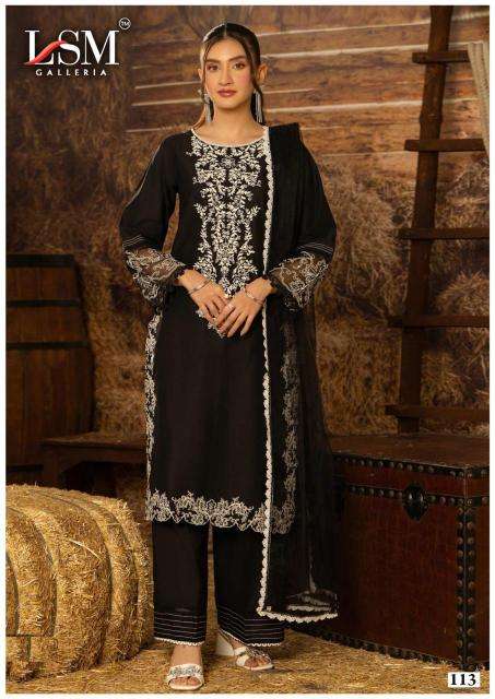 LSM black & white vol-01 Dress materials wholesale price in kolkata