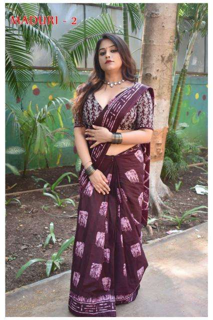 Madhuri soft pure cotton Kolkata saree market