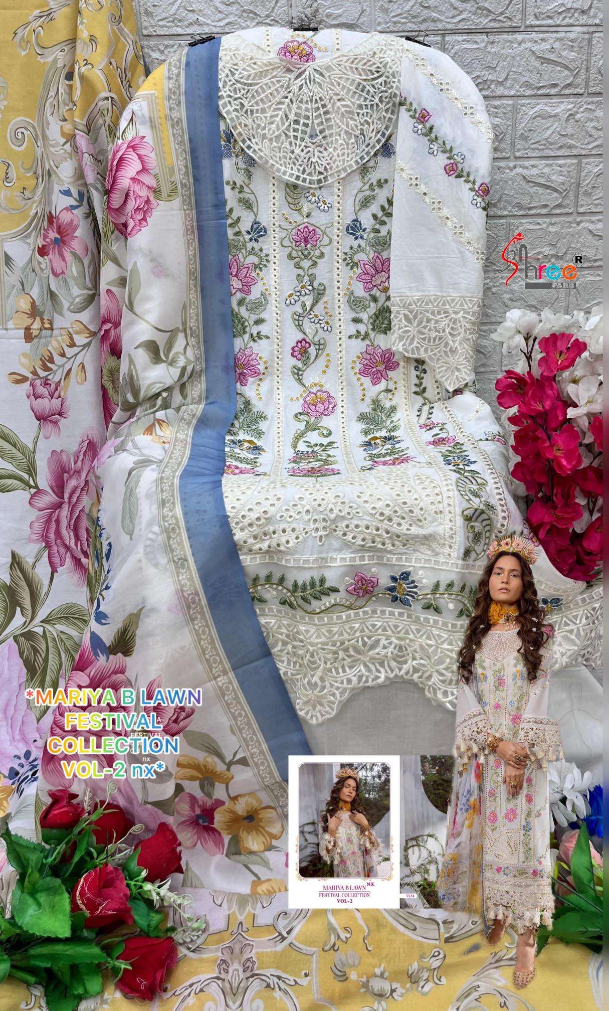Mariya b lawn festival collection vol 2nx Dress material wholesale shops