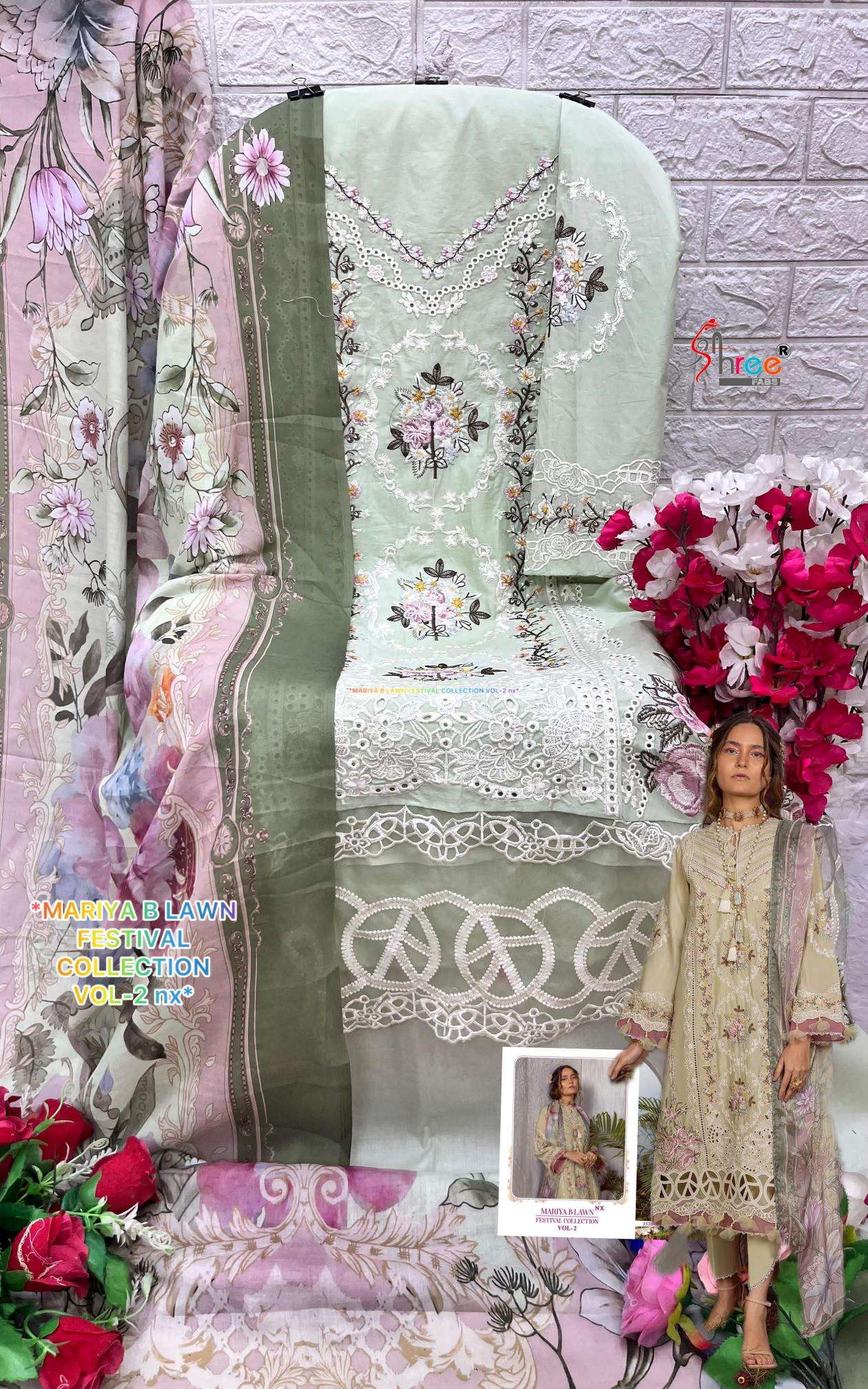 Mariya b lawn festival collection vol 2nx Dress material wholesale shops