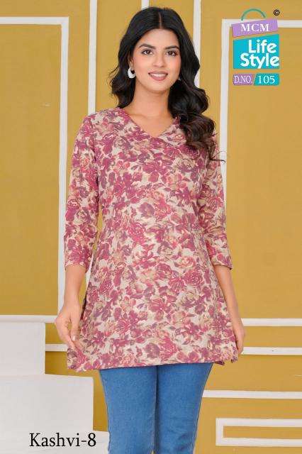 MCM kashvi vol-8 rayon kurti manufacturer in surat