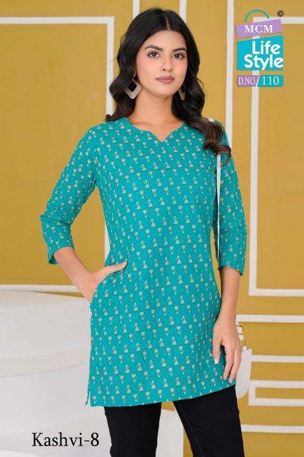 MCM kashvi vol-8 rayon kurti manufacturer in surat