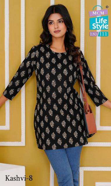 MCM kashvi vol-8 rayon kurti manufacturer in surat