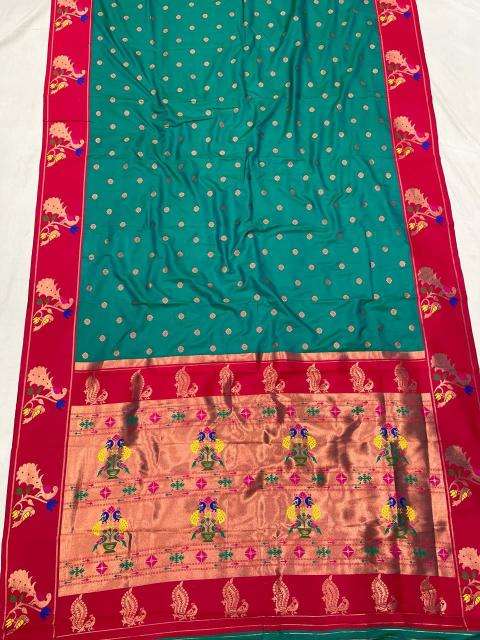 Meenakari Paithani soft silk Indian saree wholesaler
