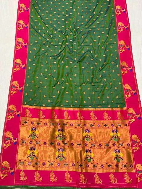 Meenakari Paithani soft silk Indian saree wholesaler