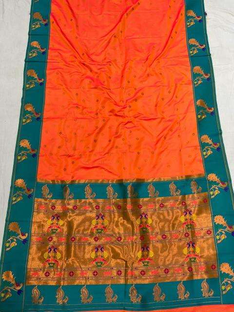 Meenakari Paithani soft silk Indian saree wholesaler