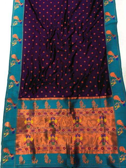 Meenakari Paithani soft silk Indian saree wholesaler