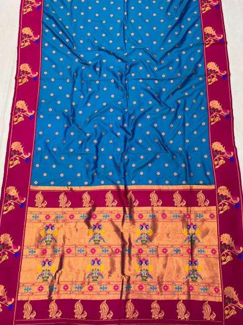 Meenakari Paithani soft silk Indian saree wholesaler