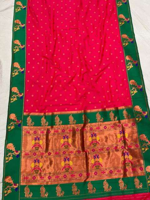 Meenakari Paithani soft silk Indian saree wholesaler