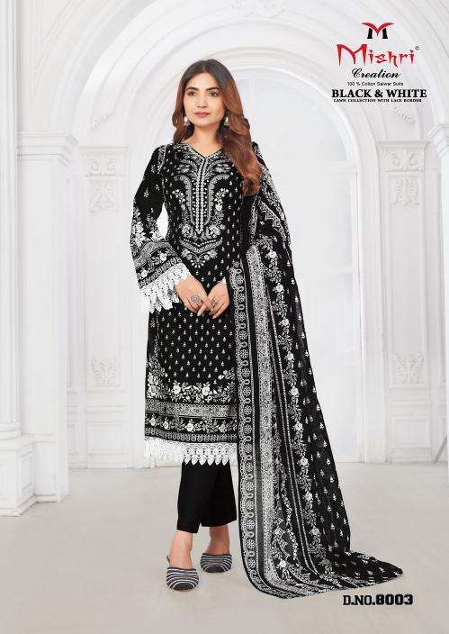 Mishri black & white vol-8 Wholesale dress material suppliers