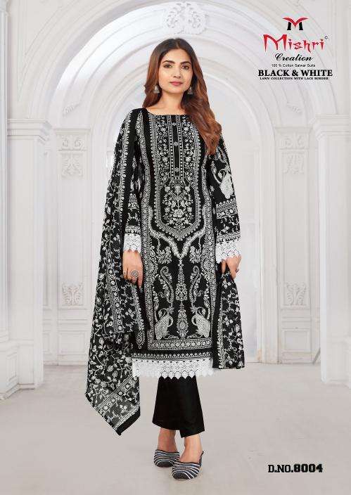 Mishri black & white vol-8 Wholesale dress material suppliers
