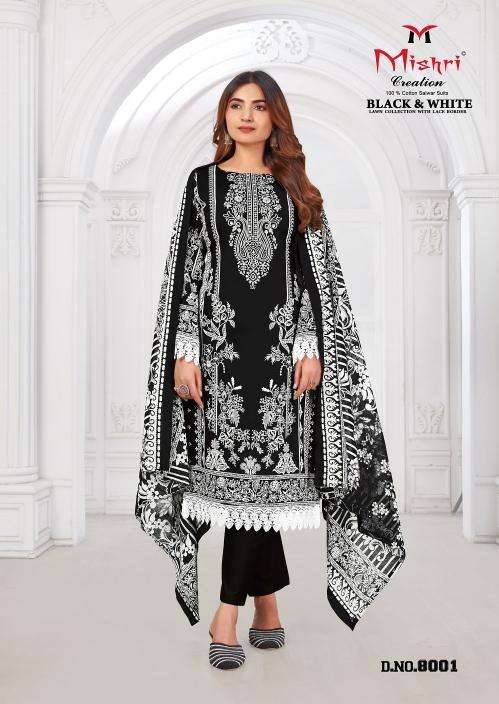 Mishri black & white vol-8 Wholesale dress material suppliers
