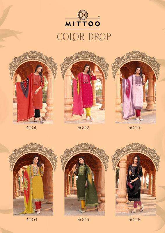 Mittoo colordrop Kurti exporters in India