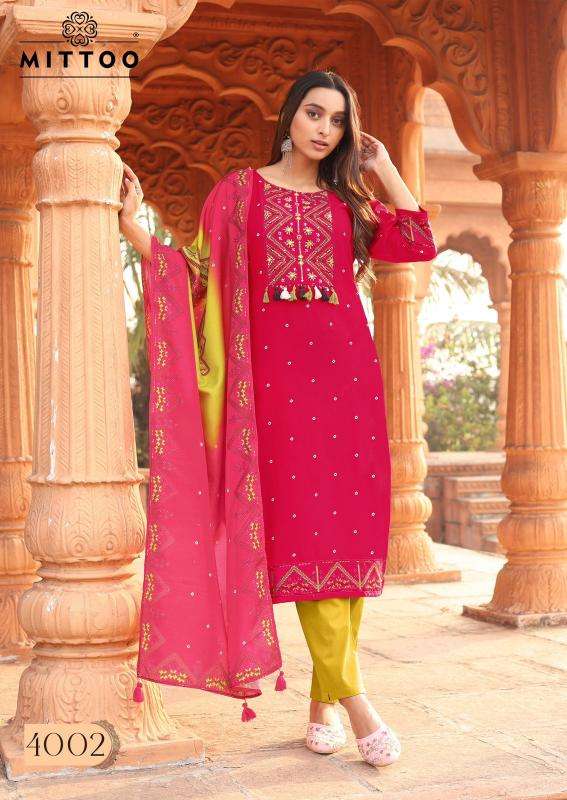 Mittoo colordrop Kurti exporters in India