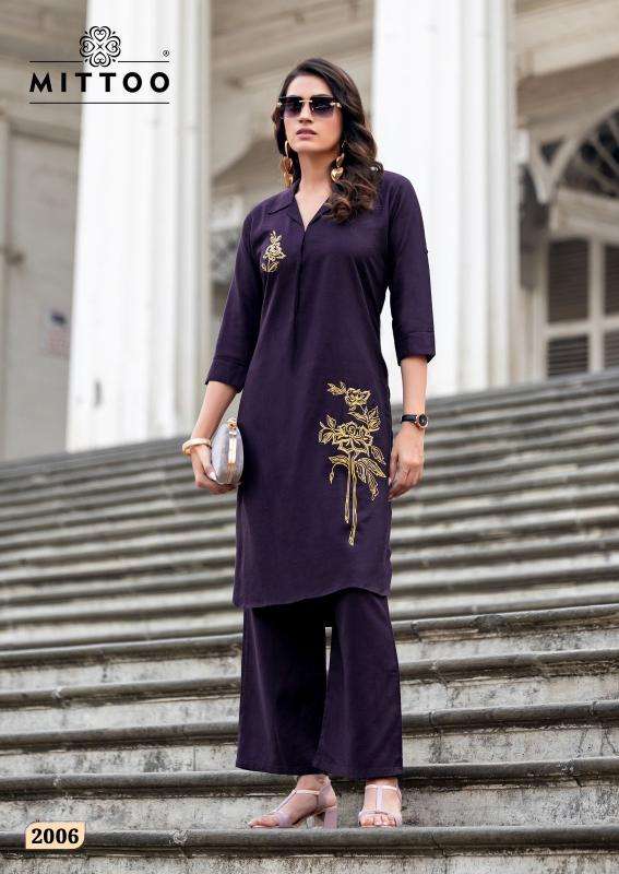 Mittoo eshani designer kurtis manufacturers in surat catalogos