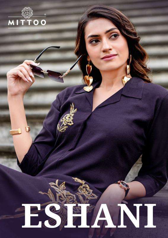 Mittoo eshani designer kurtis manufacturers in surat catalogos