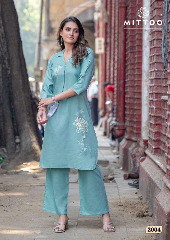 Mittoo eshani designer kurtis manufacturers in surat catalogos