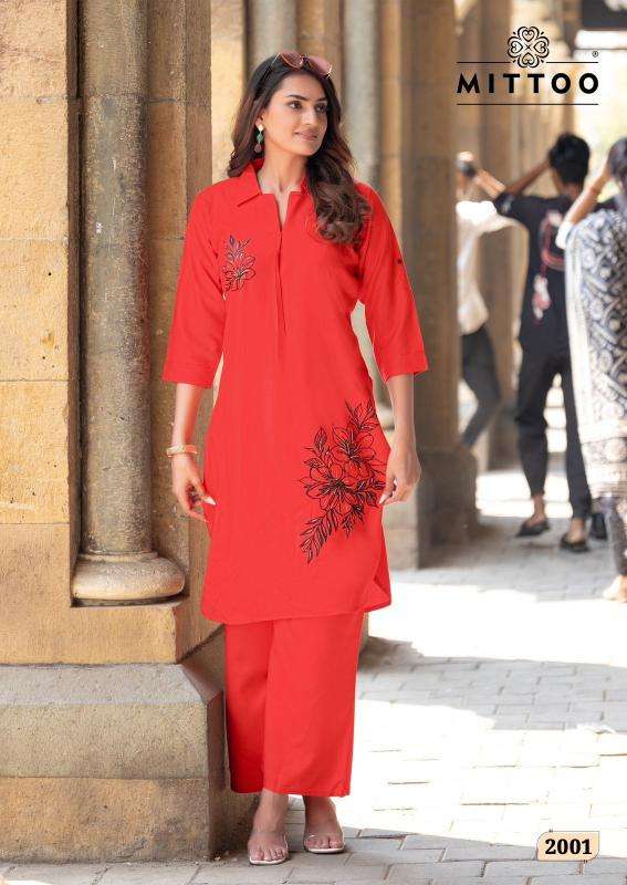 Mittoo eshani designer kurtis manufacturers in surat catalogos