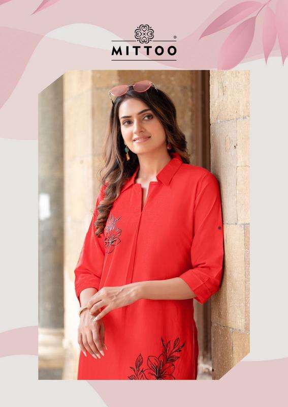 Mittoo eshani designer kurtis manufacturers in surat catalogos
