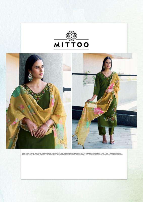 Mittoo shreelekha  party wear kurti manufacturer in surat