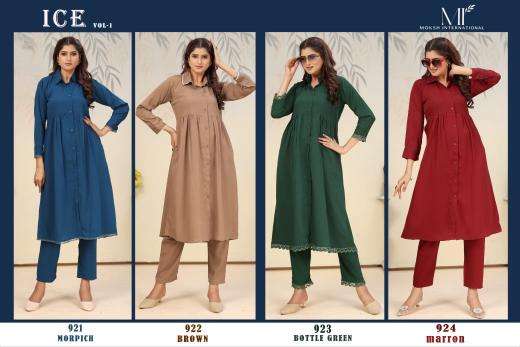Moksh international ice vol 1 best kurti manufacturers in surat