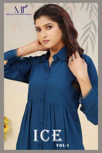 Moksh international ice vol 1 best kurti manufacturers in surat