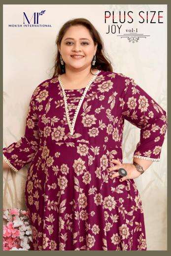 Moksh international plus size joy vol-1 Kurti wholesalers in Hyderabad