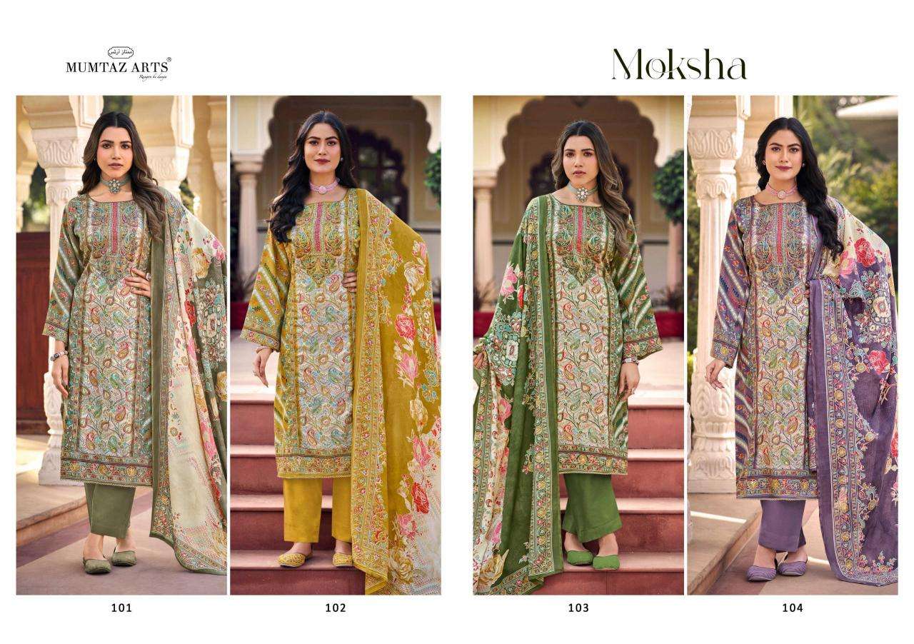 Mumtaz arts moksha Wholesale dress materials in Ahmedabad