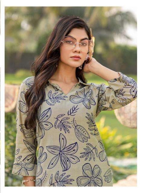 Mystic9 priya vol-1 cord set Kurti manufacturers in Surat